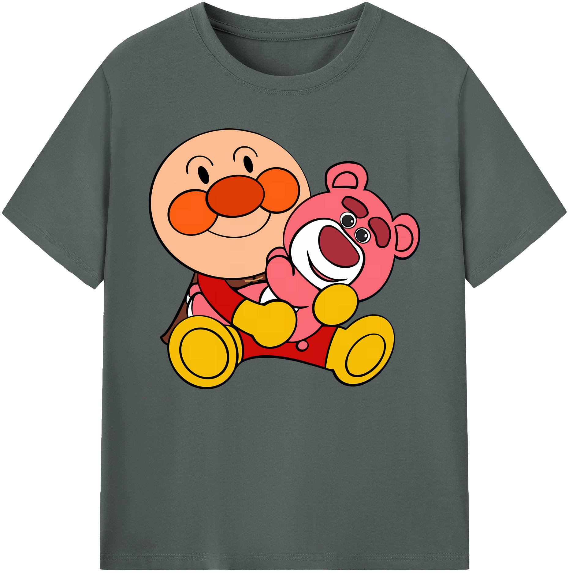 （画像用） アンパンマン Anpanman 綿100％ メンズ半袖Tシャツ｜肌触りやわらか＆通気性